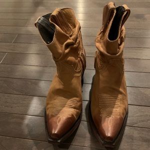 Old Gringo tan and brown booties